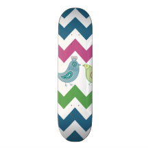 Uil van de Vogels van de Strepen van de Chevron va Skateboard Deck