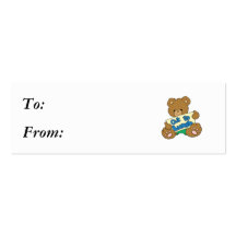 Uit aan de Teddybeer van de Lunch Visitekaartjes