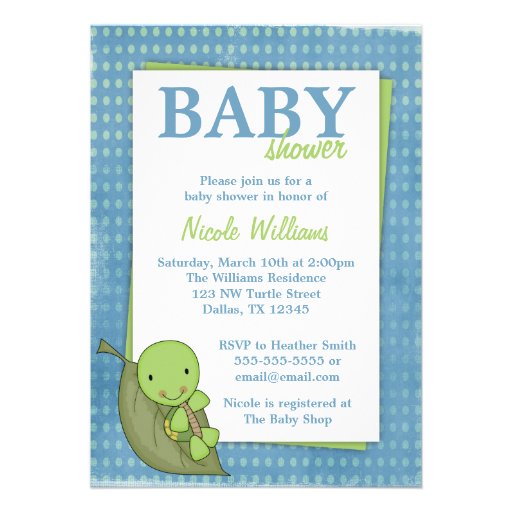 Uitnodigingen van het Baby shower van de Stip van 