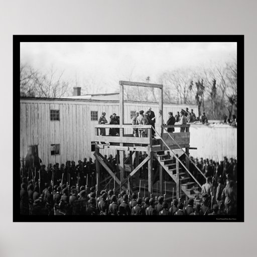Uitvoering van Kapitein Henry Wirz 1865 Afdruk