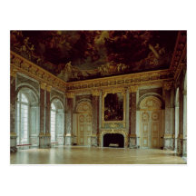 Uitzicht van de Salon d'Hercule, in 1739 wordt ing Wens Kaart
