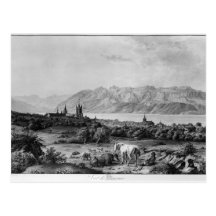 Uitzicht van Lausanne Wenskaart