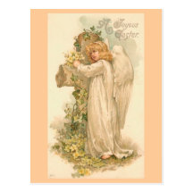 Un ange joyeux de Pâques Carte Postale