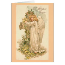 Un ange joyeux de Pâques Cartes De Vœux