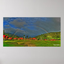 Un arc-en-ciel de matin posters