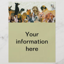Un bon nombre d'insectes de collage de chiens prospectus personnalisés