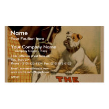 Un chien dans Manger, le théâtre vintage de "Hoyt" Cartes De Visite Personnelles