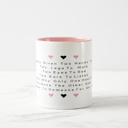 Un coeur - beaux mots de l'amour tasse