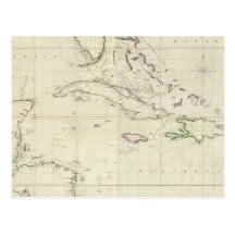 Un diagramme général des Antilles Carte Postale
