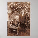 Un garçon et son chien affiche