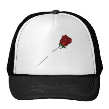 UN JOLI PIN SIMPLE DE BÂTON S'EST LEVÉ CASQUETTE DE CAMIONNEUR