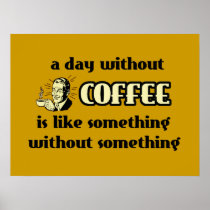 Un jour sans affiche drôle de café