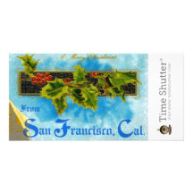 Un joyeux X'mas de San Francisco Modèle Pour Photocarte