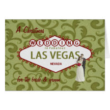 Un mariage de Noël dans la carte de Las Vegas