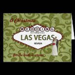 Un mariage de Noël dans la carte de Las Vegas cartes
