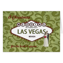 Un mariage de Noël dans la carte de Las Vegas