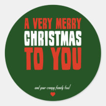 Un Noël très Joyeux à vous Adhésif