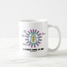 Un oeil plus attentif à HIV (virologie de Viron) Tasse À Café