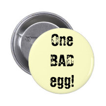 Un oeuf GÂTÉ ! Badge Avec Épingle