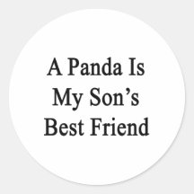 Un panda est le meilleur ami de mon fils autocollants