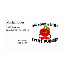 Un peu de punch de fruits carte de visite