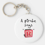 Un pirate dit "R " Porte-clef