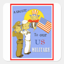 Un salut à nos autocollants de militaires des USA