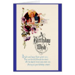 Un souhait d'anniversaire carte de vœux