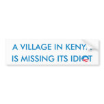 Un village au Kenya manque son idiot