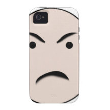 Un visage fâché coques Case-Mate iPhone 4