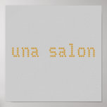 una salon plaat