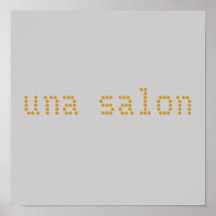 una salon plaat