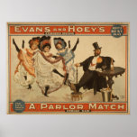 Une affiche de VAUDEVILLE de filles de danse de MA