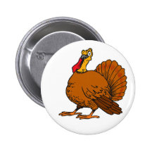 Une bonne grosse dinde - pin's