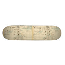 Une carte authentique de 1690 pirates planches à roulettes