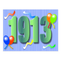 Une centième carte postale 1913 d'anniversaire cartes postales