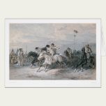 Une course de cheval dans un camp indien de Sioux  cartes