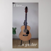 Une guitare - affiche