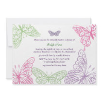 Une invitation nuptiale de douche du flottement du