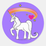 Une licorne magique et affectueuse adhésif