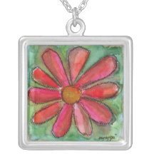 une marguerite rouge pour vous bijouterie personnalisée