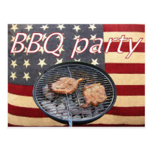 Une partie américaine de BBQ Cartes Postales