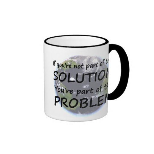 Une partie de la tasse de solution