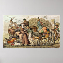 Une partie des alliés entrant dans Paris Affiche