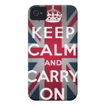 Union Jack houdt Kalm en draagt iPhone 4 Covers
