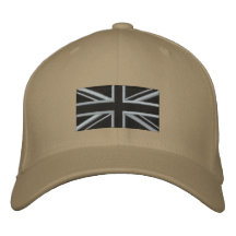Union Jack - noir Casquette Brodée