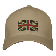 Union Jack - région boisée Casquette Brodée