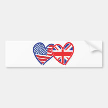 Union Jack/USA Adhésif Pour Voiture