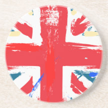 Union Jack usé Dessous De Verres