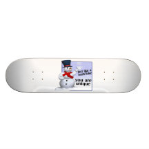 Unique comme un flocon de neige skateboards customisés
